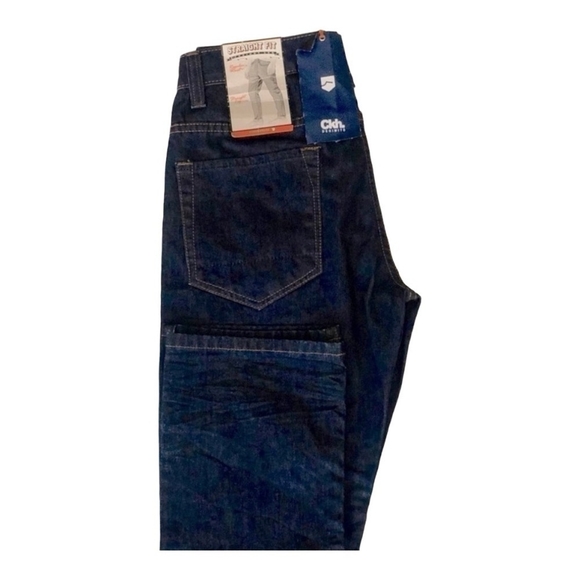 NWT Men’s Jeans CLOCKHOUSE Straight Fit Regular Waist Blue Denim Jeans - Picture 5 of 8